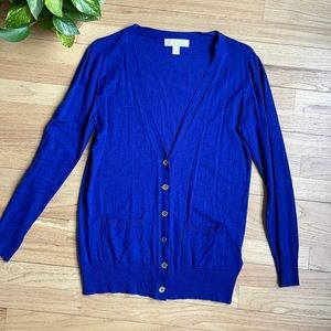 Royal blue Michael Kors cardigan
